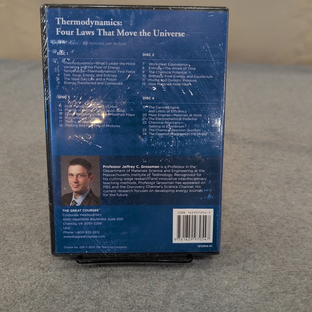 The Great Courses Thermodynamics Four‎ Laws That Move the Universe DVD Guidebook - Picture 2 of 3